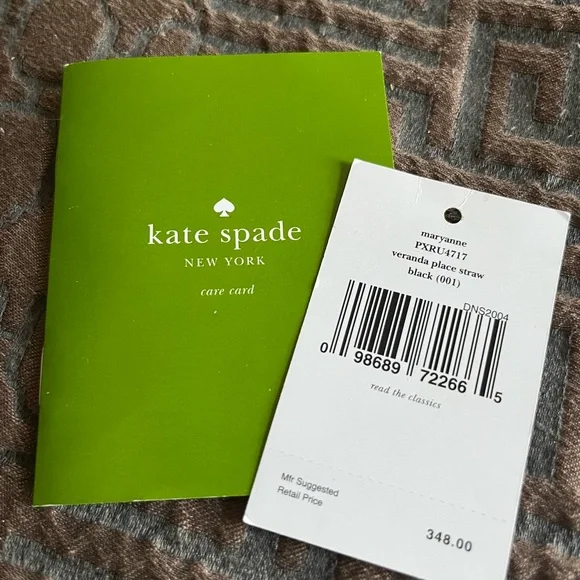 Kate Spade Black Veranda Place Straw Maryanne Bag - Picture 2 of 4